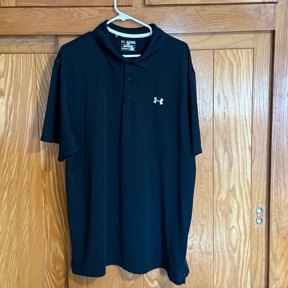 Under Armour Men's Loose Fit Polo Shirt Black 2XL